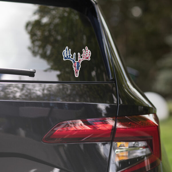 usa buck skull bubble free stickers