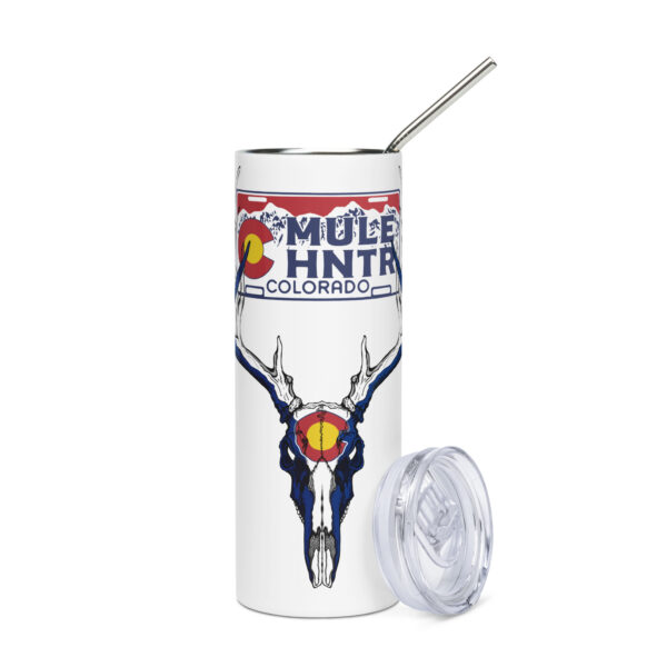 co mule deer stainless steel tumbler