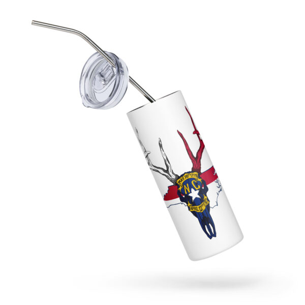 nc buck skull stainless steel tumbler