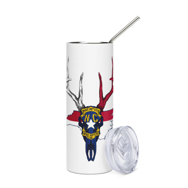 nc buck skull stainless steel tumbler