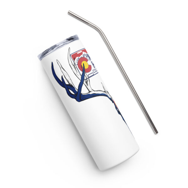 co mule deer stainless steel tumbler