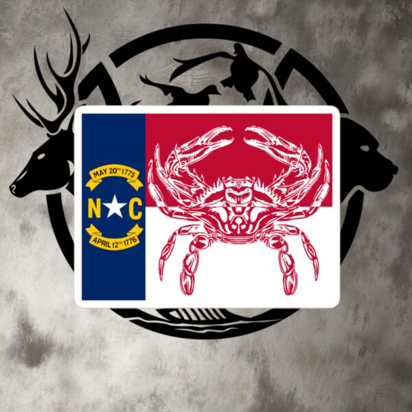 nc crab bubble free stickers