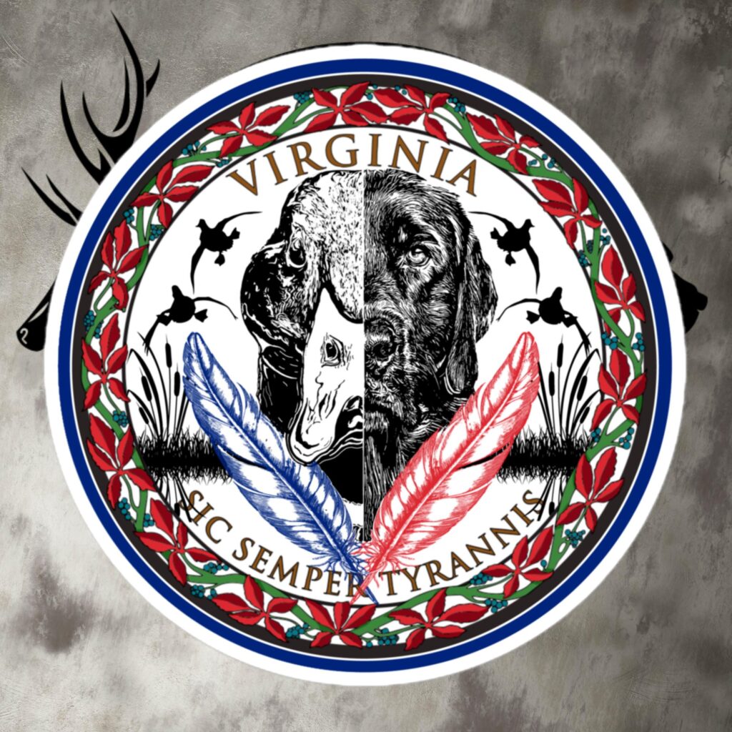 va duckdog bubble free stickers