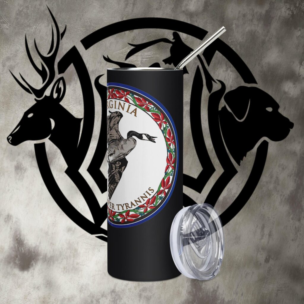 va goose stainless steel tumbler