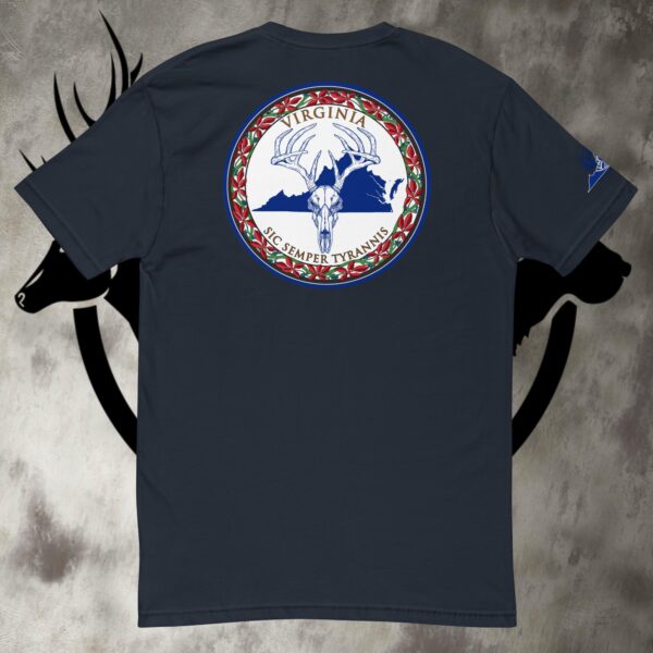 va deer skull short sleeve t shirt