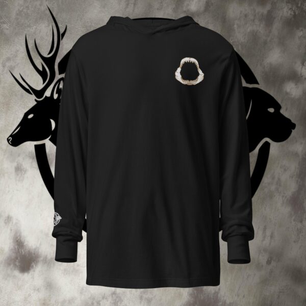 hooded long sleeve tee jaws