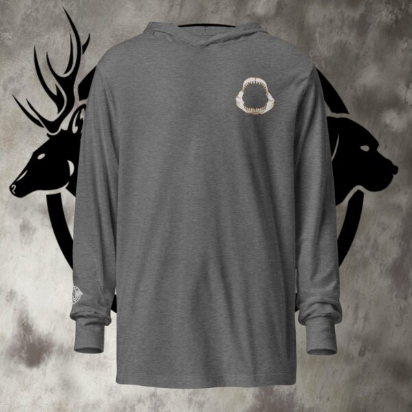 hooded long sleeve tee jaws