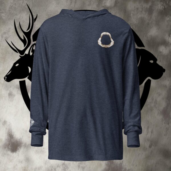 hooded long sleeve tee jaws