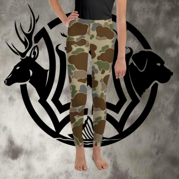 youth leggings old school camo