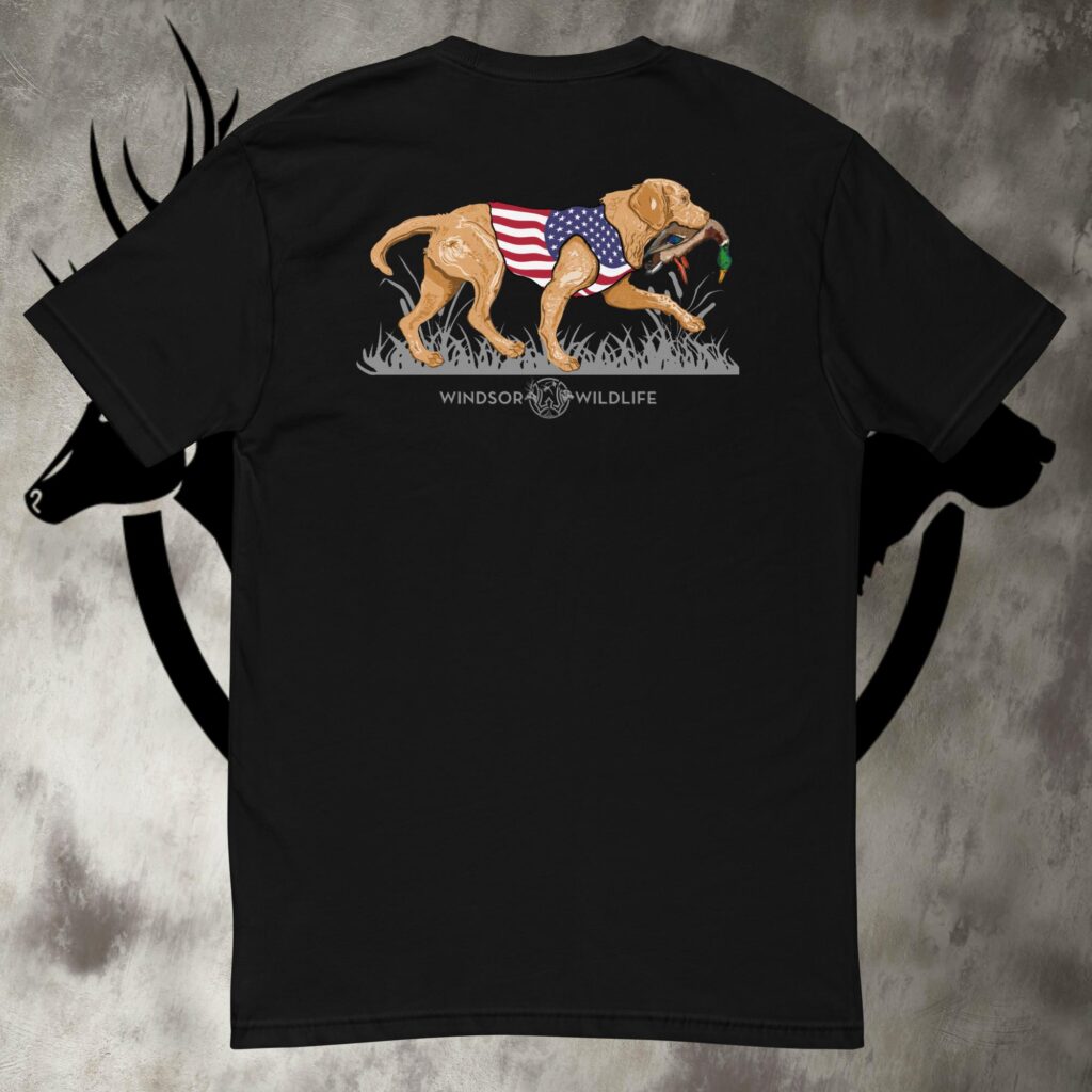 usa lab "yellow lab" retrieve short sleeve t shirt