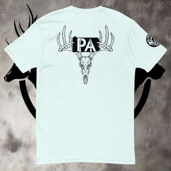 pa buck skull short sleeve t shirt lights