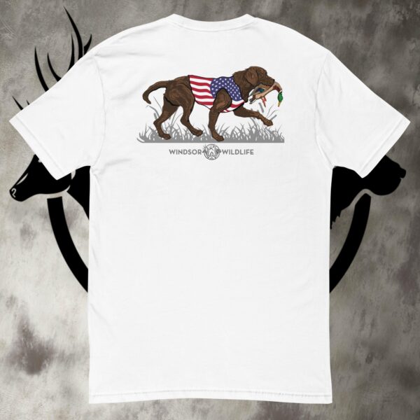 usa lab "chocolate lab" retrieve short sleeve t shirt