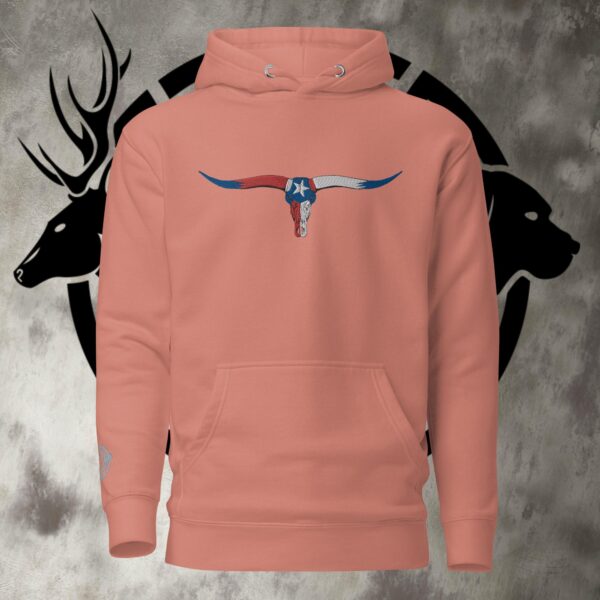 tx longhorn lone star skull unisex hoodie