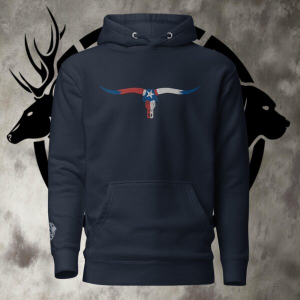 tx longhorn lone star skull unisex hoodie