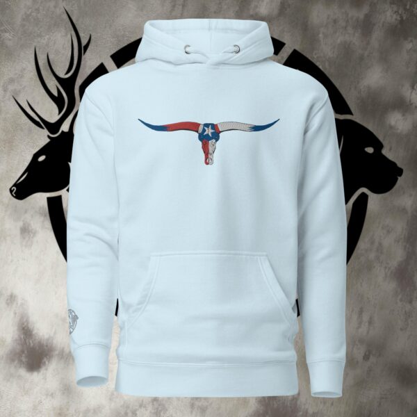 tx longhorn lone star skull unisex hoodie