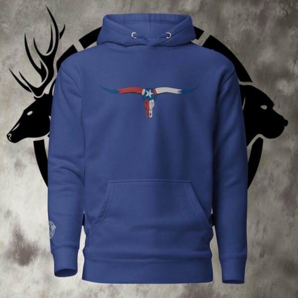 tx longhorn lone star skull unisex hoodie