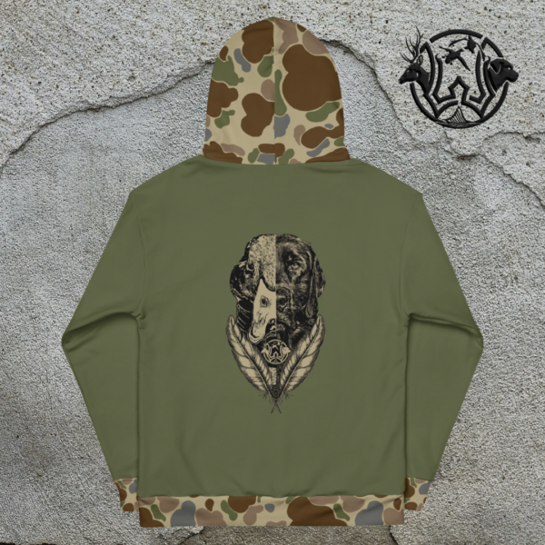 old school camo trim duckdog unisex hoodie