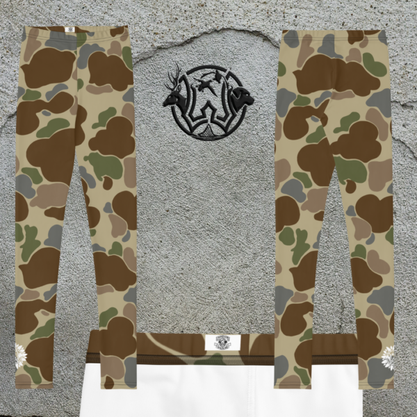 youth leggings old school camo