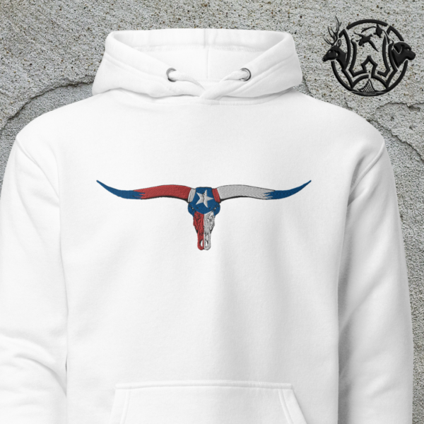 tx longhorn lone star skull unisex hoodie