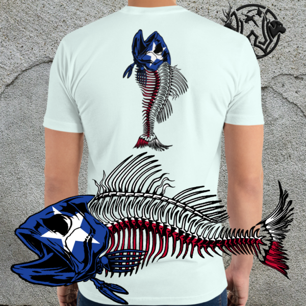 tx fishbone angler short sleeve t shirt