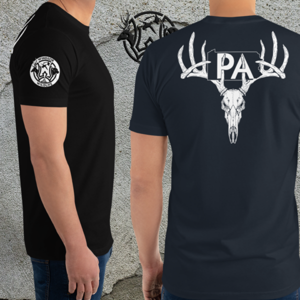 pa buck skull short sleeve t shirt