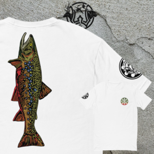brook trout short sleeve t shirt lights