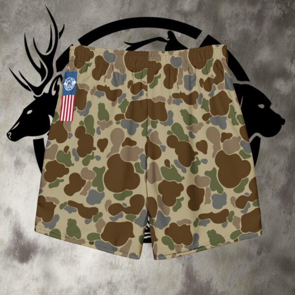 old school camo men's volley shorts