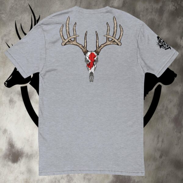 nj buck skull short sleeve t shirt lights