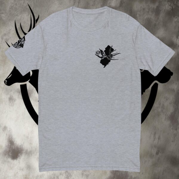 nj buck skull short sleeve t shirt lights