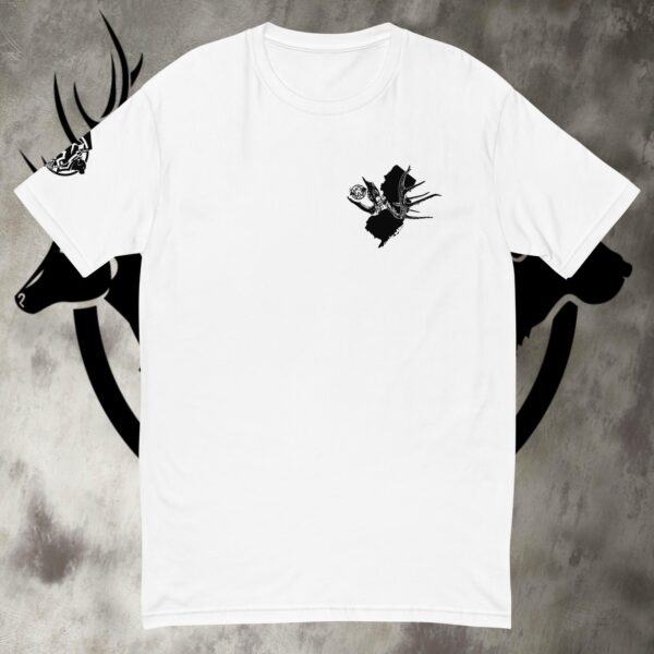 nj buck skull short sleeve t shirt lights