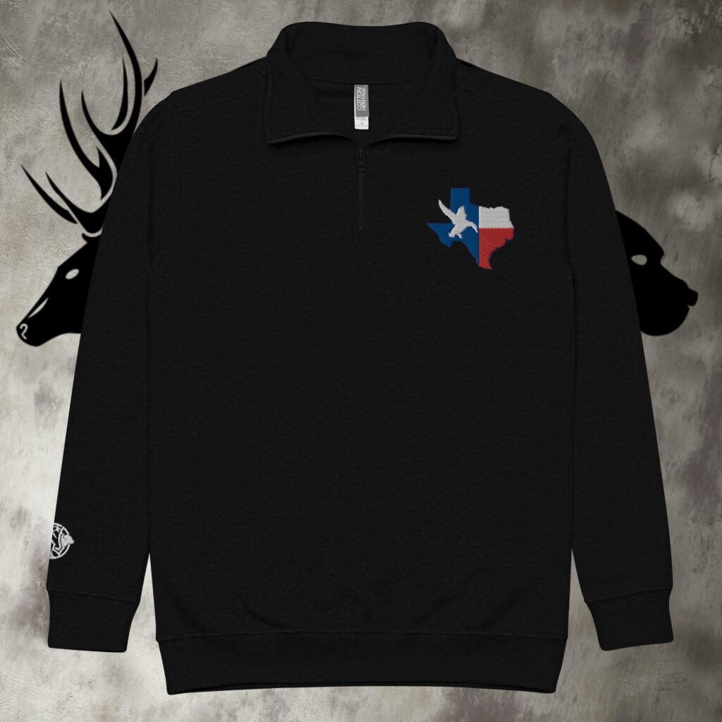 tx duck unisex fleece pullover