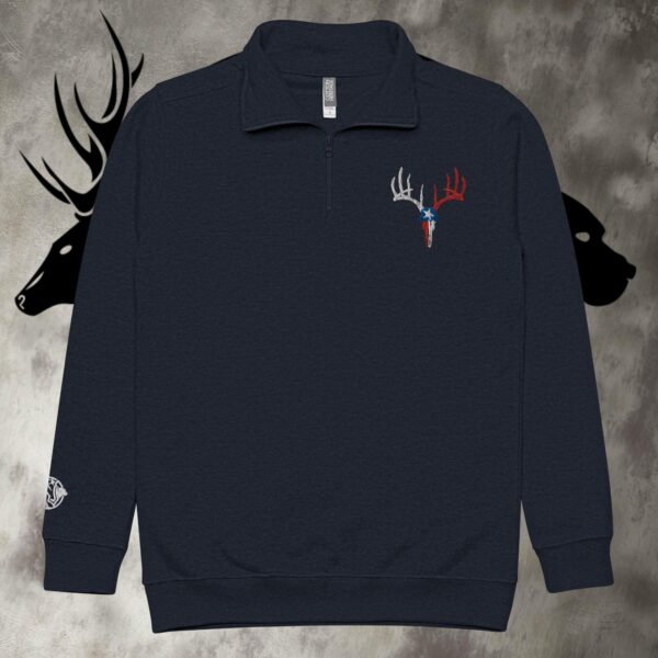 tx buck skull unisex fleece pullover