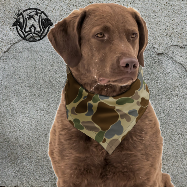 old school camo cupped duck bandana