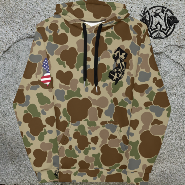 nj duck state old school camo unisex hoodie