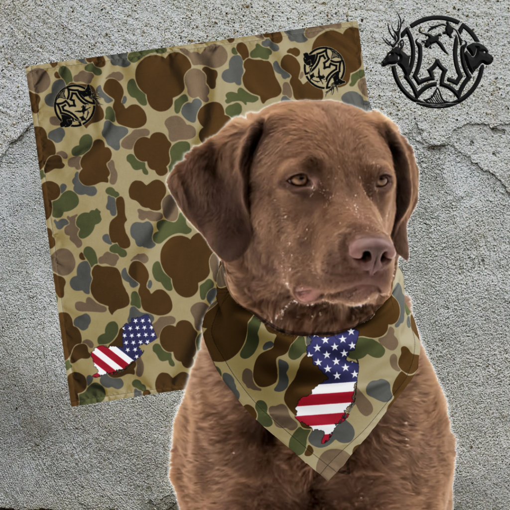 nj old school camo bandana. 3 sizes