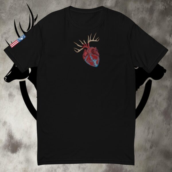 deer heart short sleeve t shirt