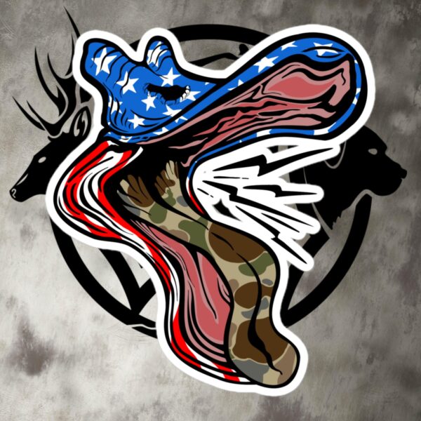 duck mouth usa decal