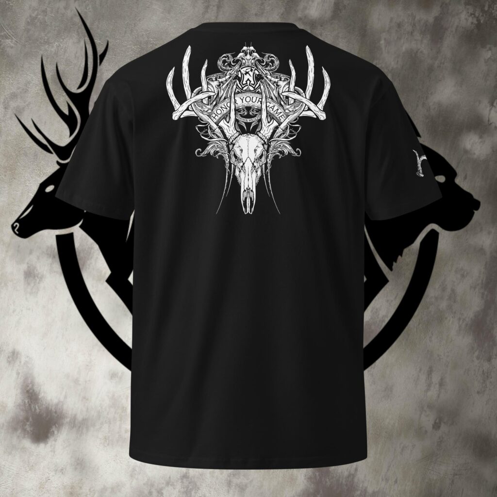 buck skull unisex premium t shirt