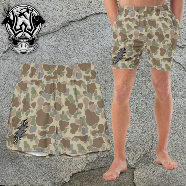 camo old school fade bolt volley shorts