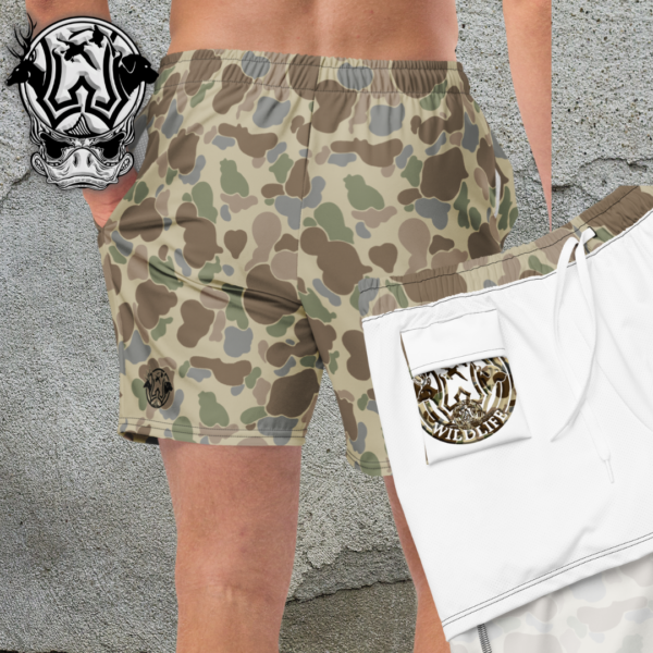 camo old school fade bolt volley shorts